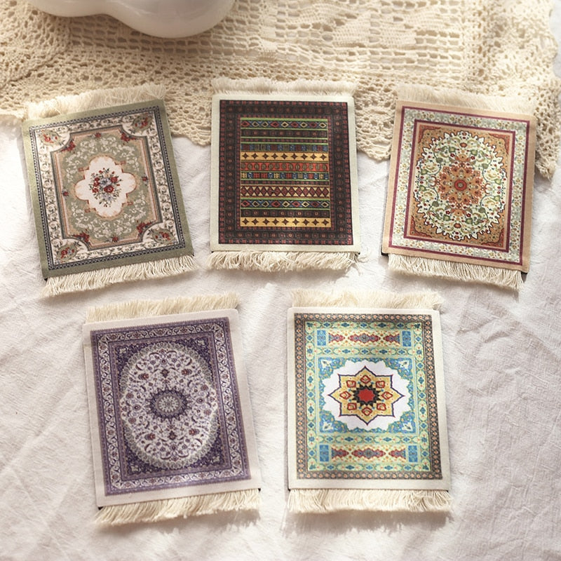 Handgefertigte böhmische Quaste Tischset, persische Retro rutschfeste Esstischmatte Küchenzubehör Dekoration Home Pad Untersetzer