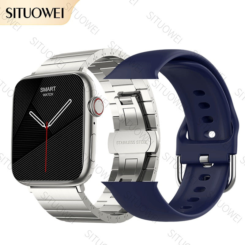 2022 NFC Smart Watch Männer Frauen Smartwatch Tür Zugang Unlock benutzerdefinierte Watch Face, Bluetooth Call Wireless Charging Fitness-Armband