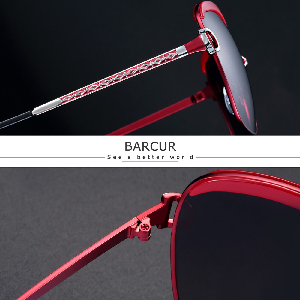 Fast Delivery BARCUR Gradient Sun glasses Women Polarized Sunlgasses for Women trending products