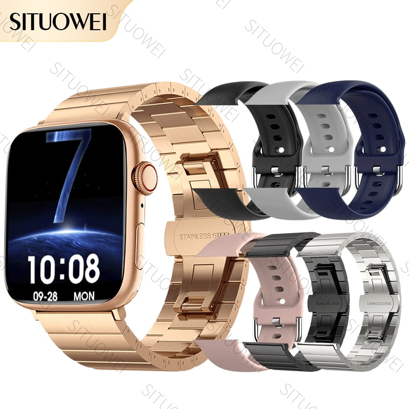 2022 NFC Smart Watch Männer Frauen Smartwatch Tür Zugang Unlock benutzerdefinierte Watch Face, Bluetooth Call Wireless Charging Fitness-Armband