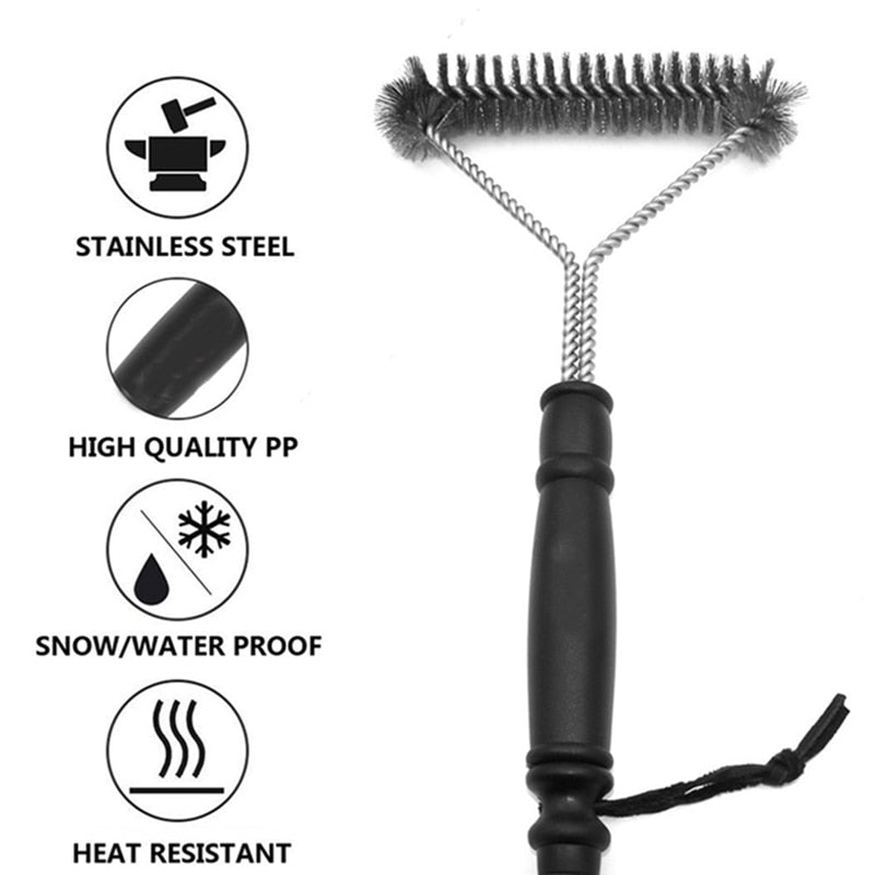 BBQ Grill Kit-Reinigungsbürste aus Edelstahl, Drahtbürste