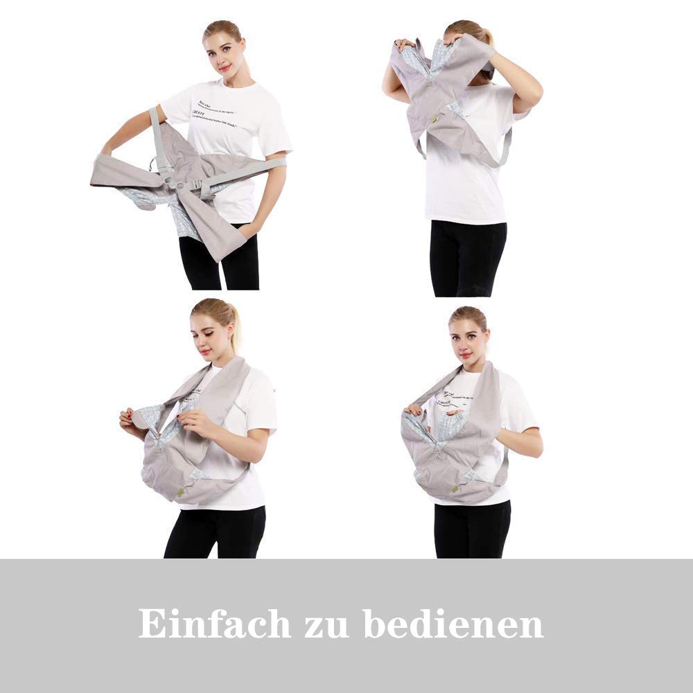 Babytrage aus natürlichen Baumwolle, Ergonomische Babytrage
