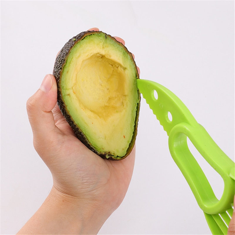3 in 1 Avocado Splitter Multifunktion, Fruchtschäler & Fruchtfleisch Separator aus Kunststoff