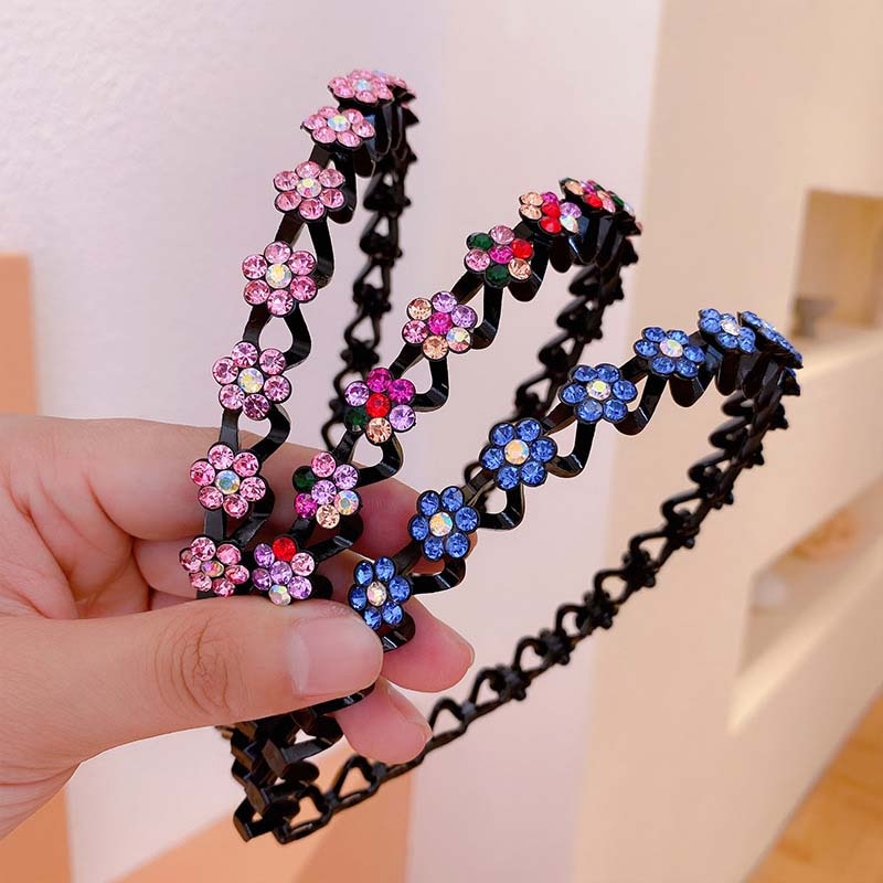 Mode Perle Nicht-Slip Strass elastische Haarbänder, Haarzubehör, Kopfschmuck