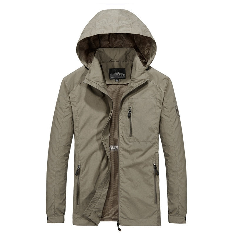Herren Windbreaker Jacken, Wasserdichte Freizeitmantel