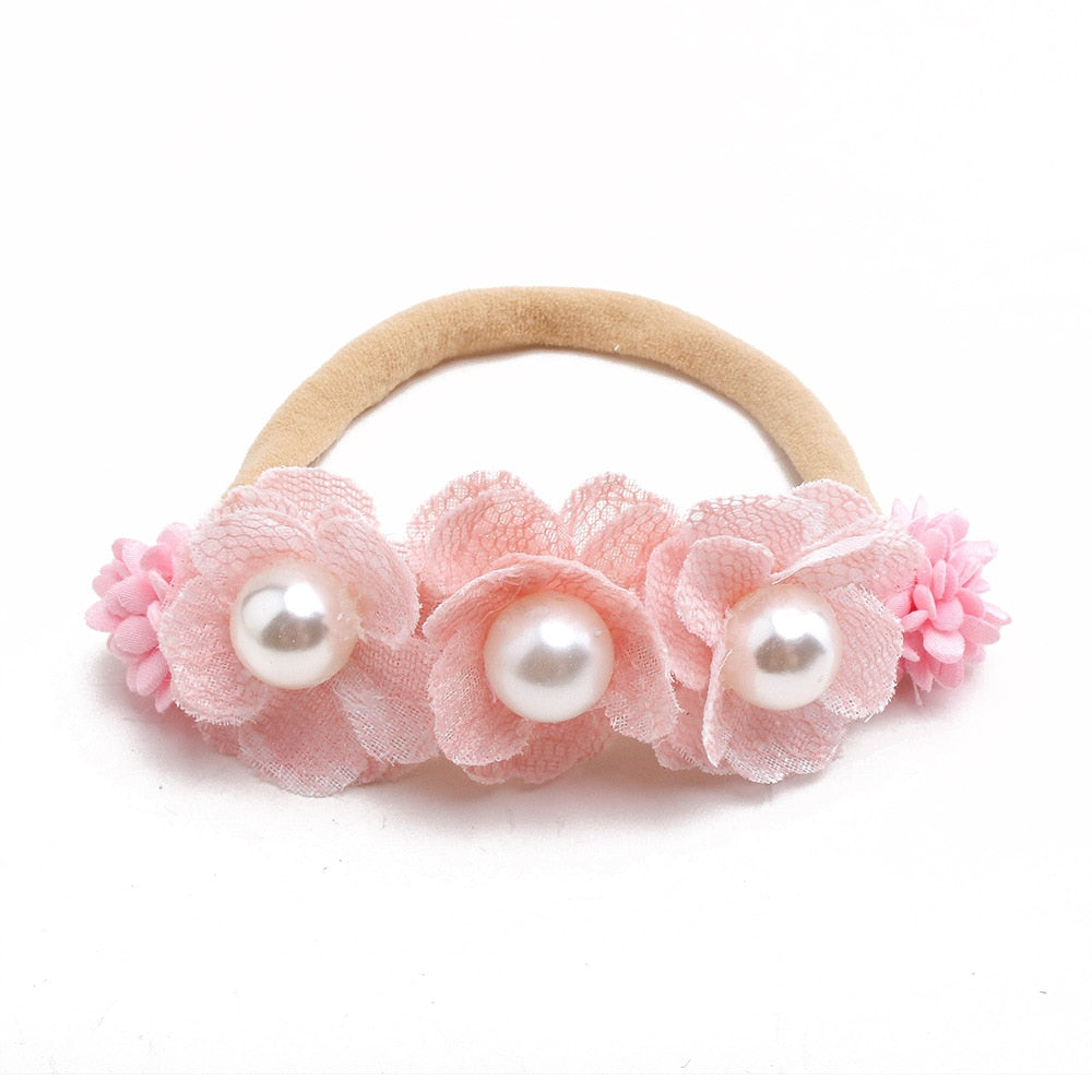 Baby Mädchen Stirnband Nettes Baby elastisches Haarband Neugeborenen Kopf Blume, Kleinkind Stirnband, Kopfbedeckung Kinder Zubehör