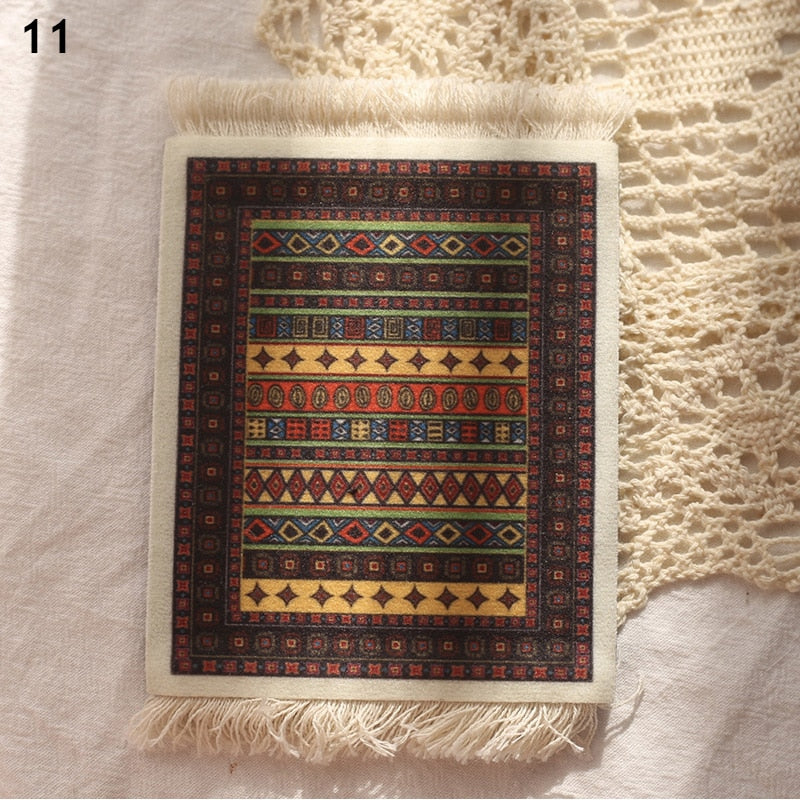 Handgefertigte böhmische Quaste Tischset, persische Retro rutschfeste Esstischmatte Küchenzubehör Dekoration Home Pad Untersetzer