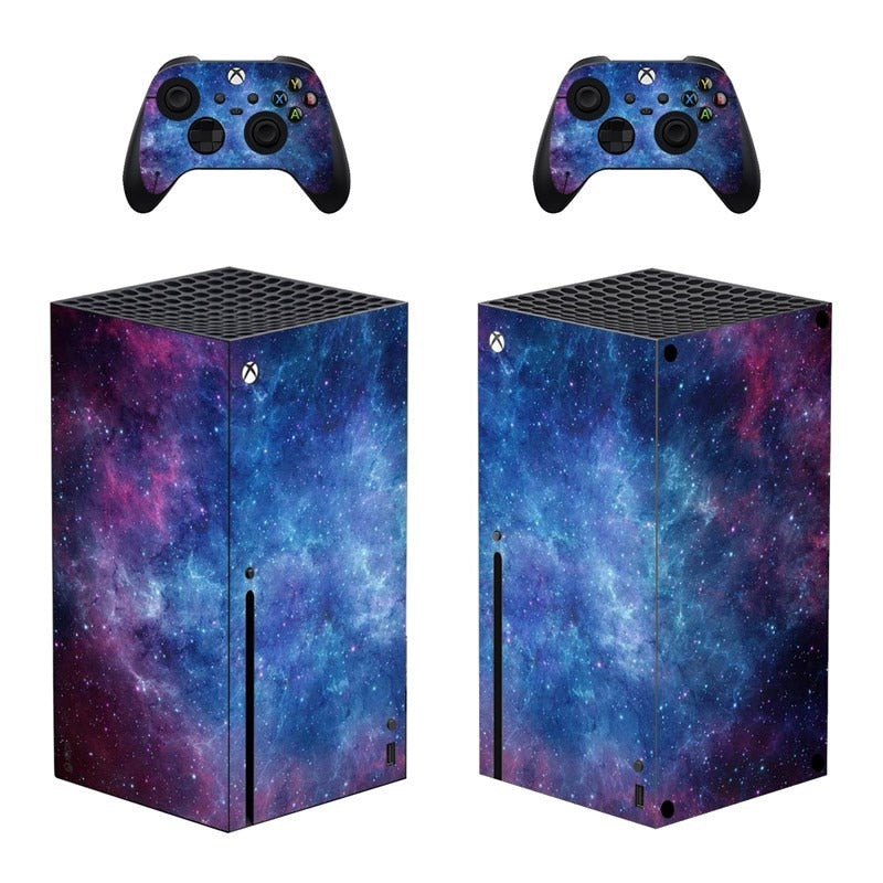 Aufkleber für Xbox Series X, Skin Cover für Xbox Series X, Konsole und 2 Controller