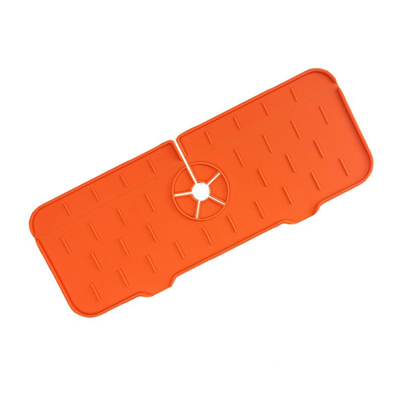 Silikon-Küchenarmatur-Matte für Spüle, faltbare Spülmatte, Wasserhahn, Spritzfänger, Badezimmer-Arbeitsplatten-Schutzmatte