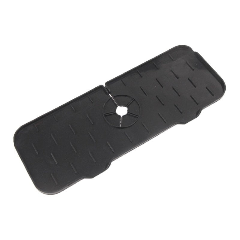 Silikon-Küchenarmatur-Matte für Spüle, faltbare Spülmatte, Wasserhahn, Spritzfänger, Badezimmer-Arbeitsplatten-Schutzmatte