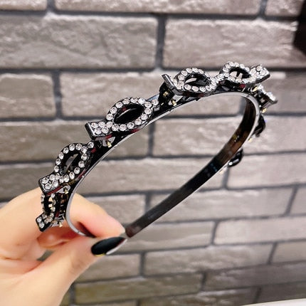 Mode Perle Nicht-Slip Strass elastische Haarbänder, Haarzubehör, Kopfschmuck
