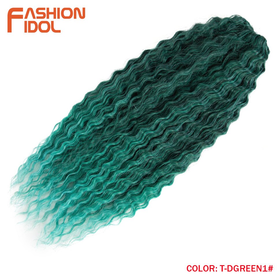 Ariel Curl Hair Wasserwelle Twist Crochet Hair Synthetic Braid Hair Ombre Blonde Pink 22 Inch Deep Wave Braiding Hair Extension