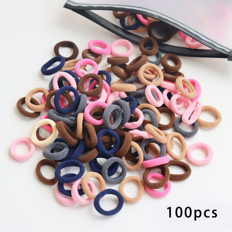 50/100pcs Kinder elastische Haarbänder, Baby Haar Zubehör