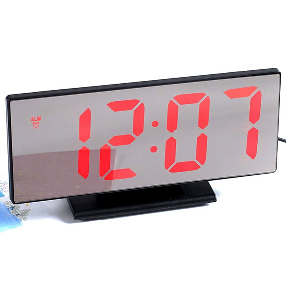 Digitaler Wecker LED-Spiegeluhr Großes LCD-Display