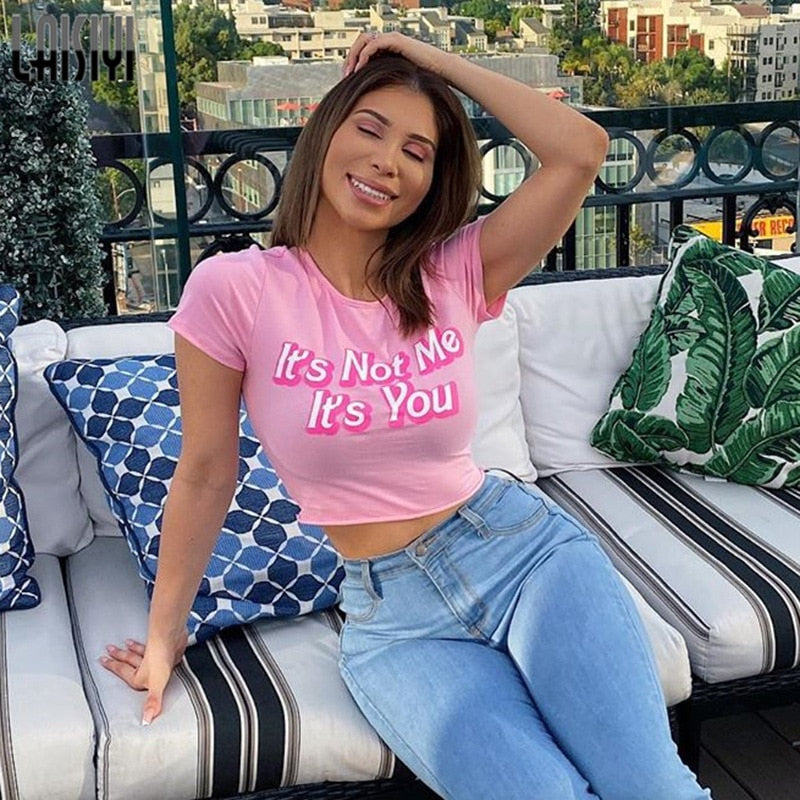 Nette Cartoon Prited T-Shirts, Lustige Teufel Kind Print Crop Top 90er Jahre, Kurzarm Sommer Mädchen T-shirt