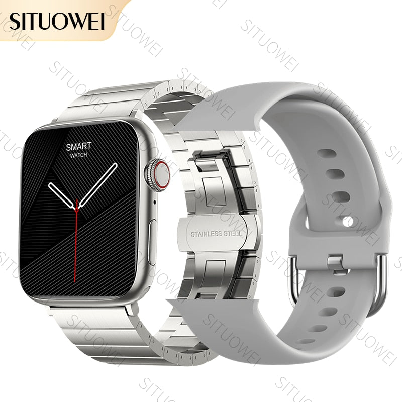 2022 NFC Smart Watch Männer Frauen Smartwatch Tür Zugang Unlock benutzerdefinierte Watch Face, Bluetooth Call Wireless Charging Fitness-Armband