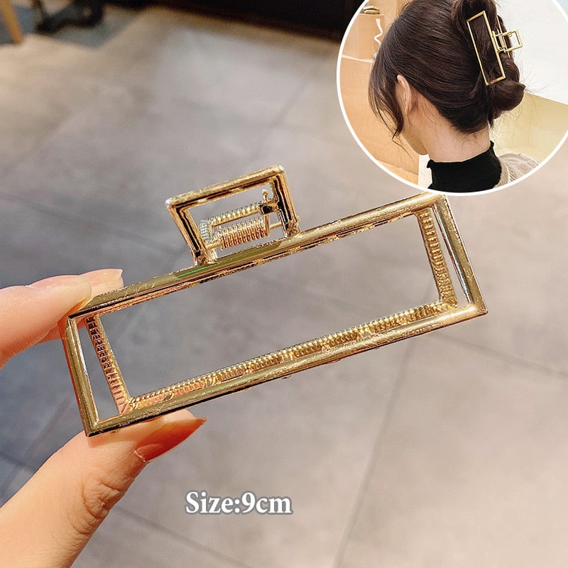 Frauen Geometrische Haarschmuck für Damen, Metall Haarspangen Mode