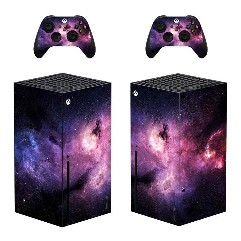 Aufkleber für Xbox Series X, Skin Cover für Xbox Series X, Konsole und 2 Controller
