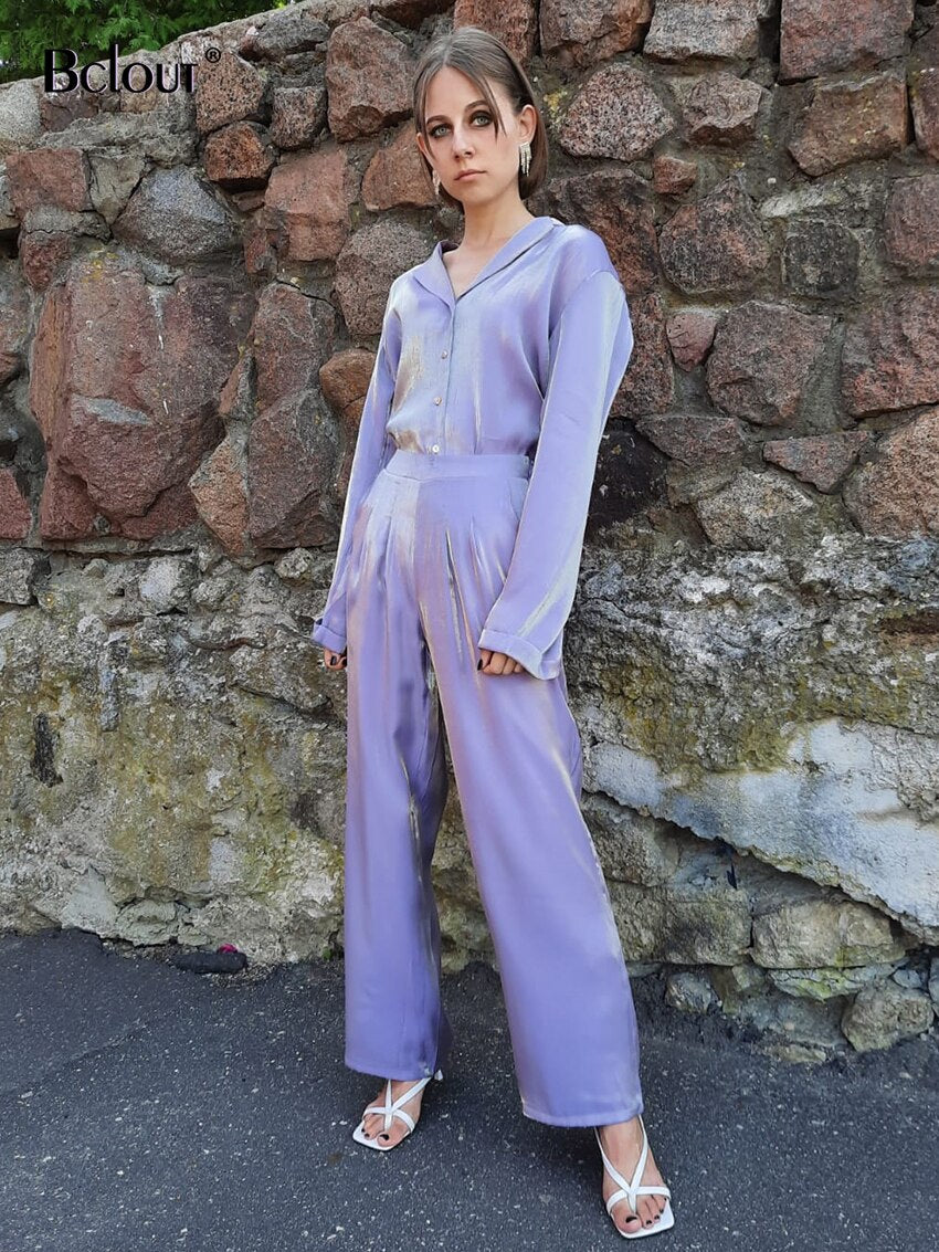 Frühling / Sommer Vintage 2-teiliges Top und Hohe Set, Weiblich Elegante Anzüge