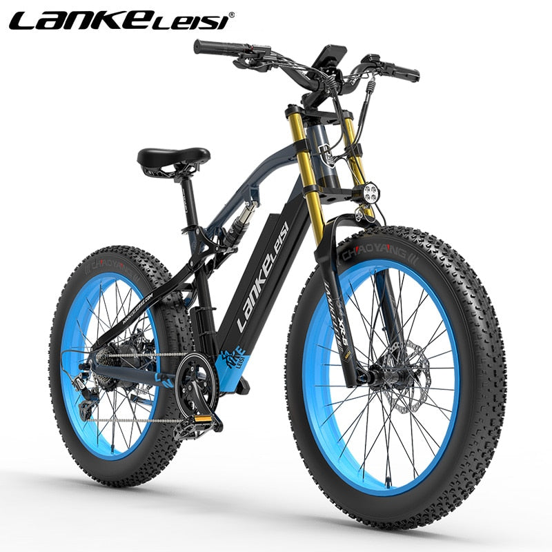 2023 Neues Elektrofahrrad 1000 W bürstenloser, Hochgeschwindigkeitsmotor Mountain EBike 48V16AH