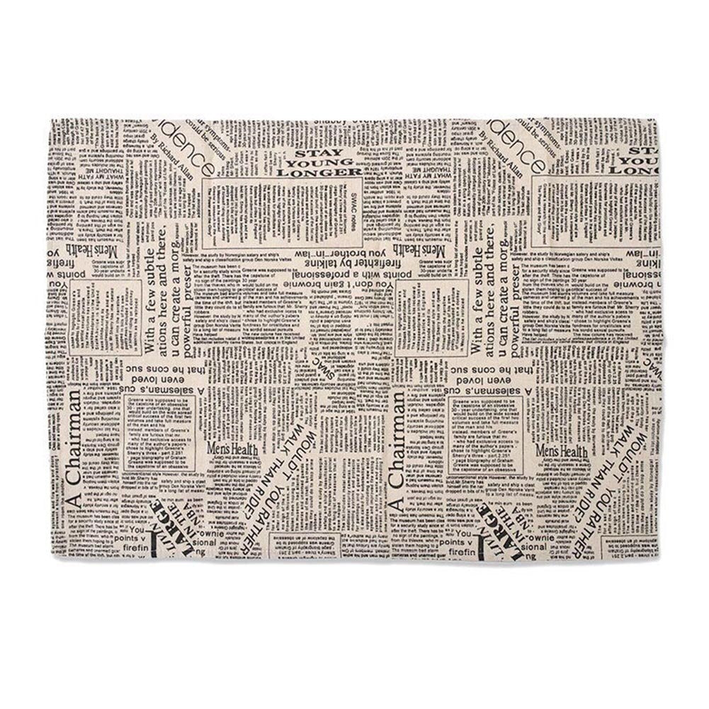Weicher Baumwollstoff Tischsets für Esstisch, Tischsets Pflanzennahrung gedruckte Serviette für Zuhause, Küche, Restaurant