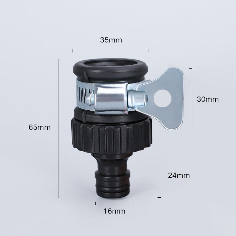 Langlebiger Universal-Wasserhahn-Adapter Kunststoff-Schlauchanschluss