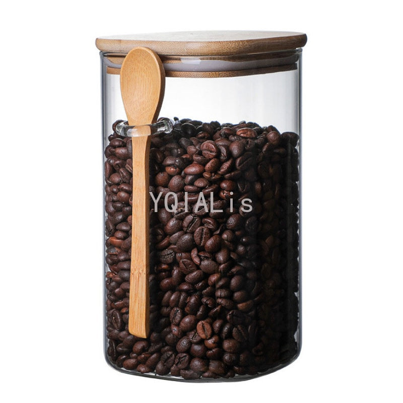 800–1200 ml versiegeltes Glas, Vorratsbehälter für Gewürz, Teebox oder Kaffeebohnen