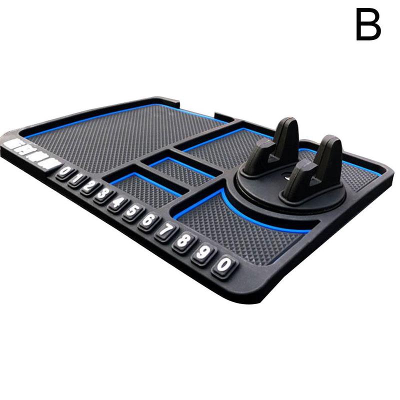 4-in-1-Auto-Anti-Rutsch-Matte, Silikon-Armaturenbrett, klebrige Telefonhalter, Anti-Rutsch Telefon Pad