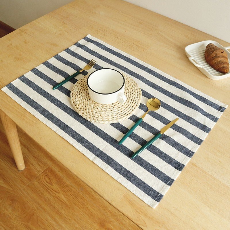 Weicher Baumwollstoff Tischsets für Esstisch, Tischsets Pflanzennahrung gedruckte Serviette für Zuhause, Küche, Restaurant