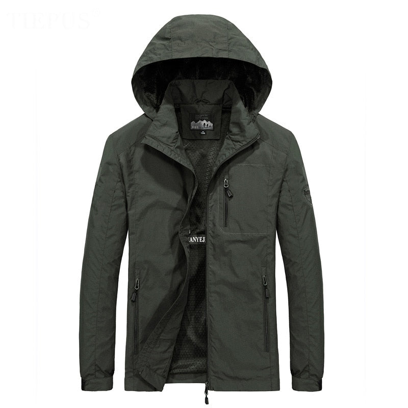 Herren Windbreaker Jacken, Wasserdichte Freizeitmantel