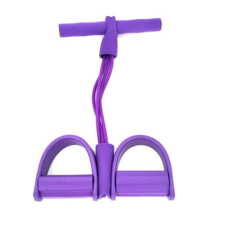 4 widerstandsfähige elastische Zugseile, Exerciser Rower Belly, Resistance Band Home Gym Sport Training Elastic Bands