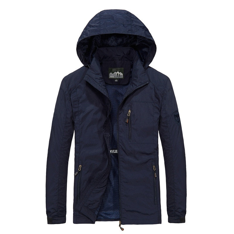 Herren Windbreaker Jacken, Wasserdichte Freizeitmantel
