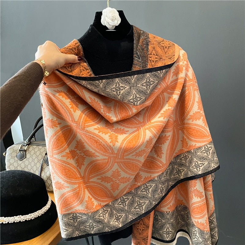 Damen Winter Kaschmirschal Design, Warme Pashmina Decke