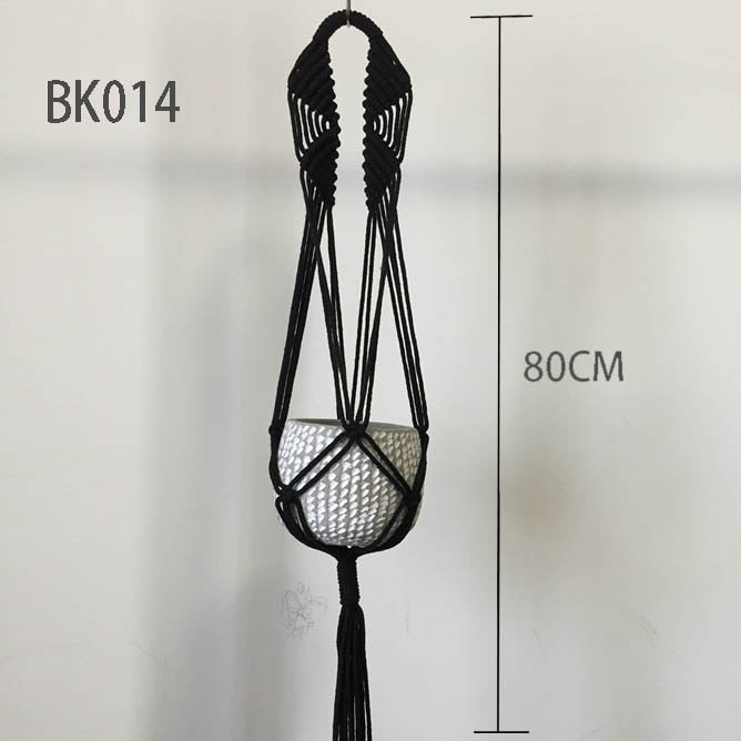 Gute Qualität handgefertigter Makramee-Pflanzenaufhänger, Topfhalter Topf hängende Topfschale