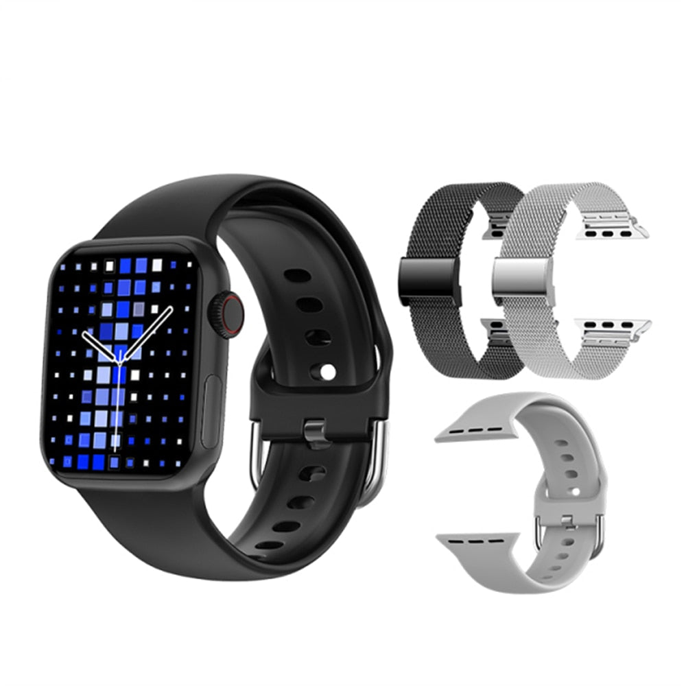 2022 1,9" Sport Smartwatch Männer Bluetooth Anruf Benutzerdefiniertes Zifferblatt NFC Frauen Fitness Smartwatch Pk DT7 W37 W27 Pro Smartwatch Serie 7