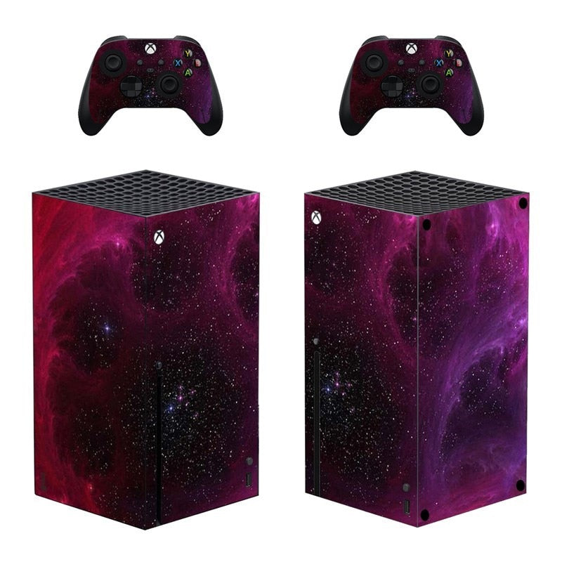 Aufkleber für Xbox Series X, Skin Cover für Xbox Series X, Konsole und 2 Controller