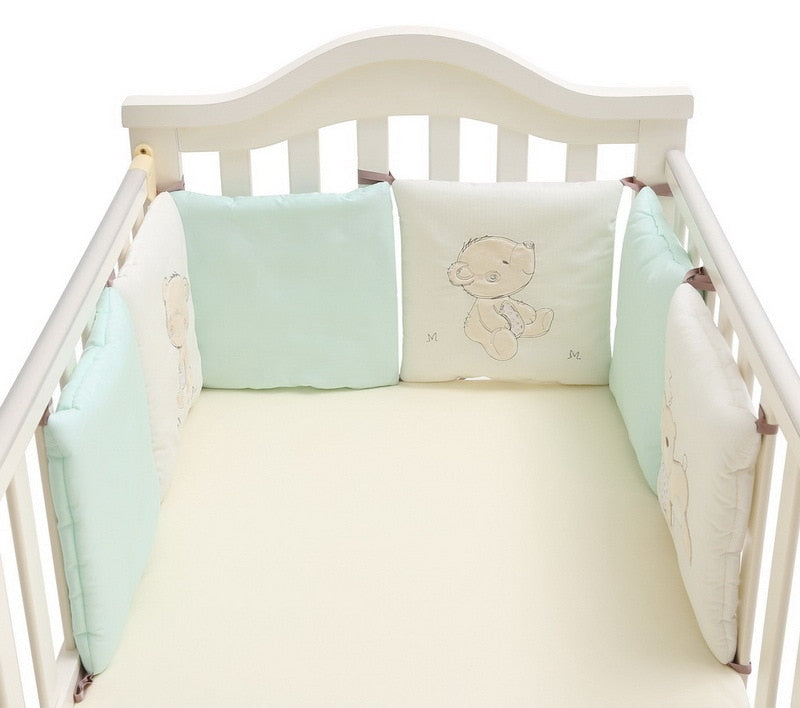 6 Stück/Set Kinderbett Nestchen Baby Kopfschutz in der Krippe, Babybett Schutz