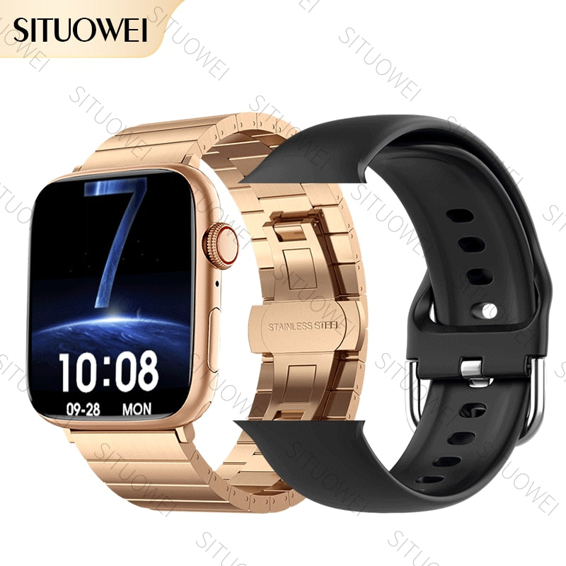 2022 NFC Smart Watch Männer Frauen Smartwatch Tür Zugang Unlock benutzerdefinierte Watch Face, Bluetooth Call Wireless Charging Fitness-Armband