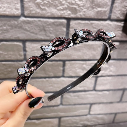 Mode Perle Nicht-Slip Strass elastische Haarbänder, Haarzubehör, Kopfschmuck