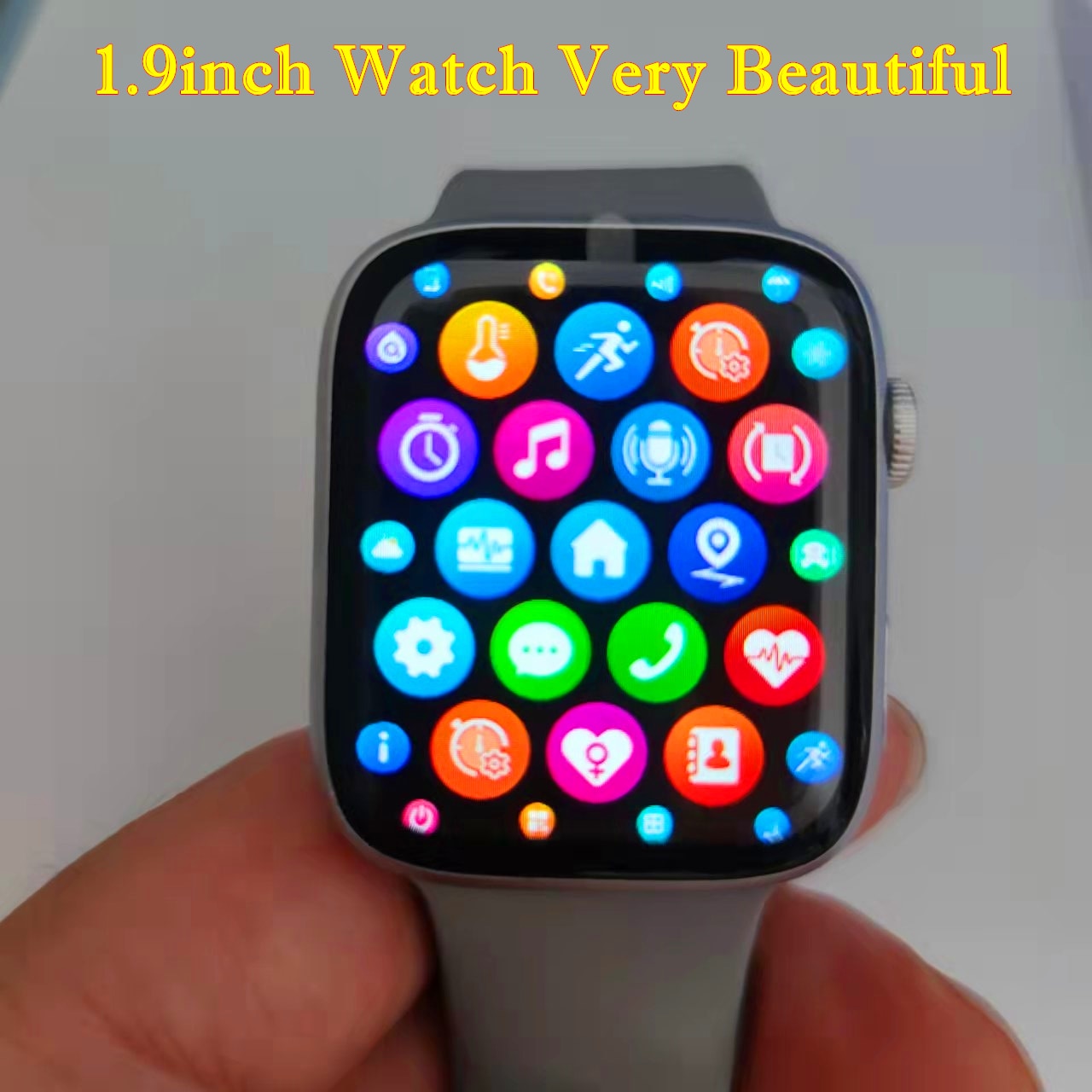 2022 1,9" Sport Smartwatch Männer Bluetooth Anruf Benutzerdefiniertes Zifferblatt NFC Frauen Fitness Smartwatch Pk DT7 W37 W27 Pro Smartwatch Serie 7
