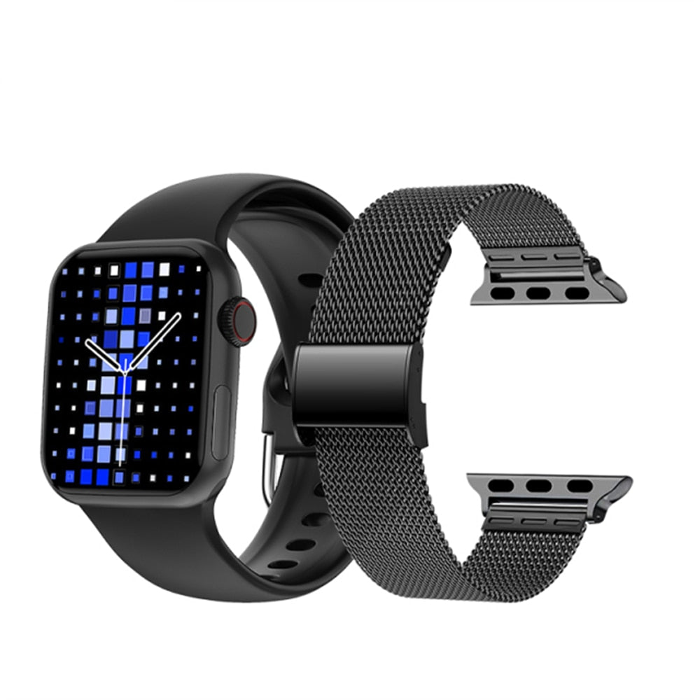 2022 1,9" Sport Smartwatch Männer Bluetooth Anruf Benutzerdefiniertes Zifferblatt NFC Frauen Fitness Smartwatch Pk DT7 W37 W27 Pro Smartwatch Serie 7