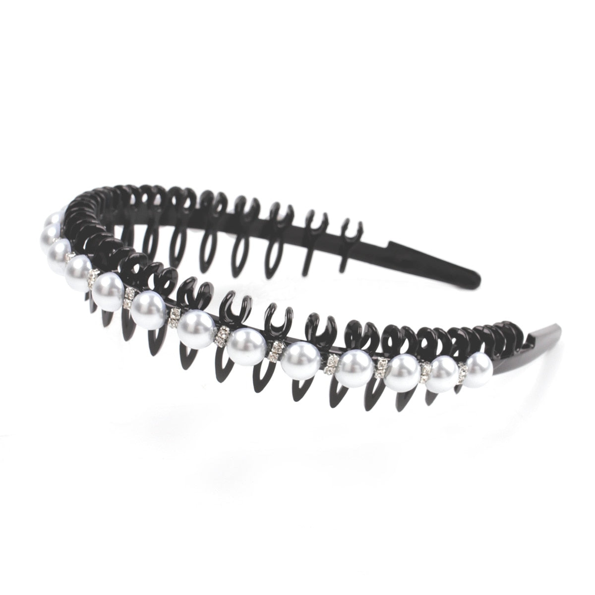 Mode Perle Nicht-Slip Strass elastische Haarbänder, Haarzubehör, Kopfschmuck