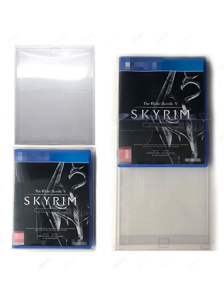 Box-Schutzhülle für PS4, Blu-ray, Xbox One & für PS3-Spiele, benutzerdefinierter durchsichtiger Kunststoffschutz