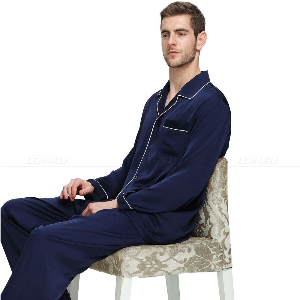 Herren Schlafanzug Set Satin