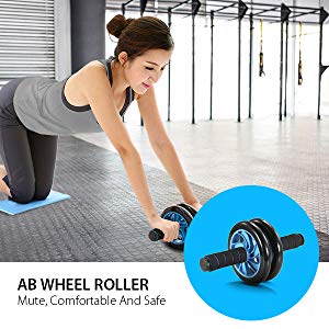 Bauchrad Ab Roller Set, Widerstandsbänder Push-Up-Ständer, Heimübung, Bodybuilding Muskeltraining