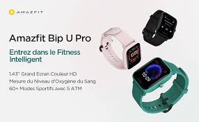 GPS Smartwatch Amazfit Bip U Pro Farbbildschirm 31g, bis zu 5 ATM Wasserdichtheit 60+ Sportmodus, Smartwatch für Android