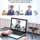 4K 8MP HD-Webcam mit geräuschunterdrückendem Mikrofon/Sichtschutzabdeckung/Stativ Plug-Play-USB-Webkamera für Besprechungsvideos