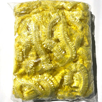 100 Stück Einweg-Duschhaube, wasserdicht und transparent