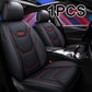 Autositzbezüge aus schwarzem Leder für VW Volkswagen Polo 9N Touareg 2005 Amarok Caddy Passat Tiguan Golf T-ROC Jetta Zubehör