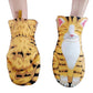 Ofenhandschuhe mit Cartoon-Motiv, 3D-Katzenpfoten, hitzebeständig, rutschfest, Backhandschuhe, lange Baumwoll-Küchen- und Mikrowellen-Isolierhandschuhe
